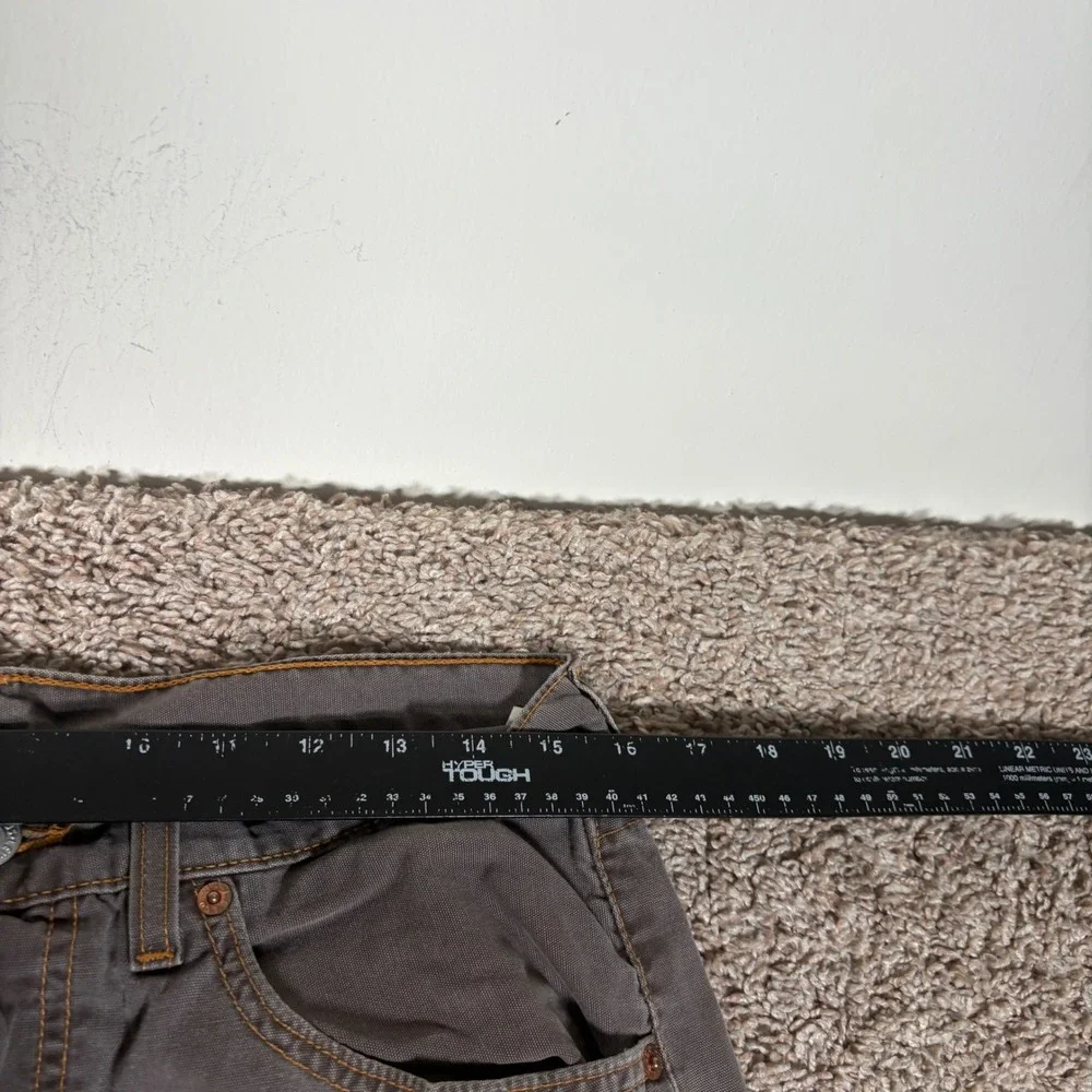 Vintage Levis 501 Mens 32x30 Charcoal Grey Brown Canvas Jeans Made in USA 1999